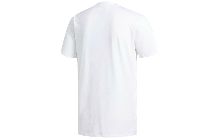adidas originals Funny Logo Printing Sports Short Sleeve White DT8111