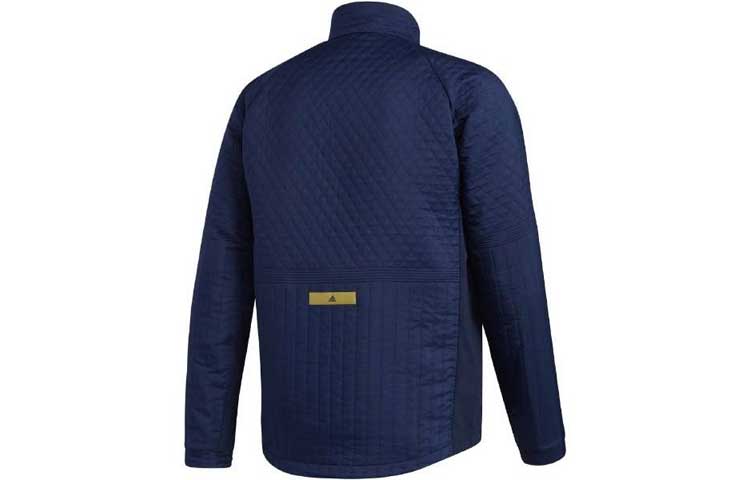 adidas Quilting Jk Golf Sports Stand Collar Jacket Blue FS6956