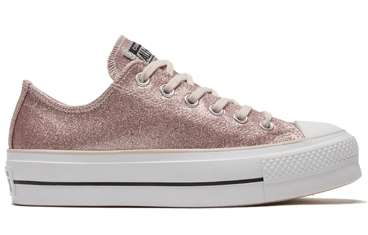 (WMNS) Converse Chuck Taylor All Star Platform Low 'Silt Red Glitter' 569378C
