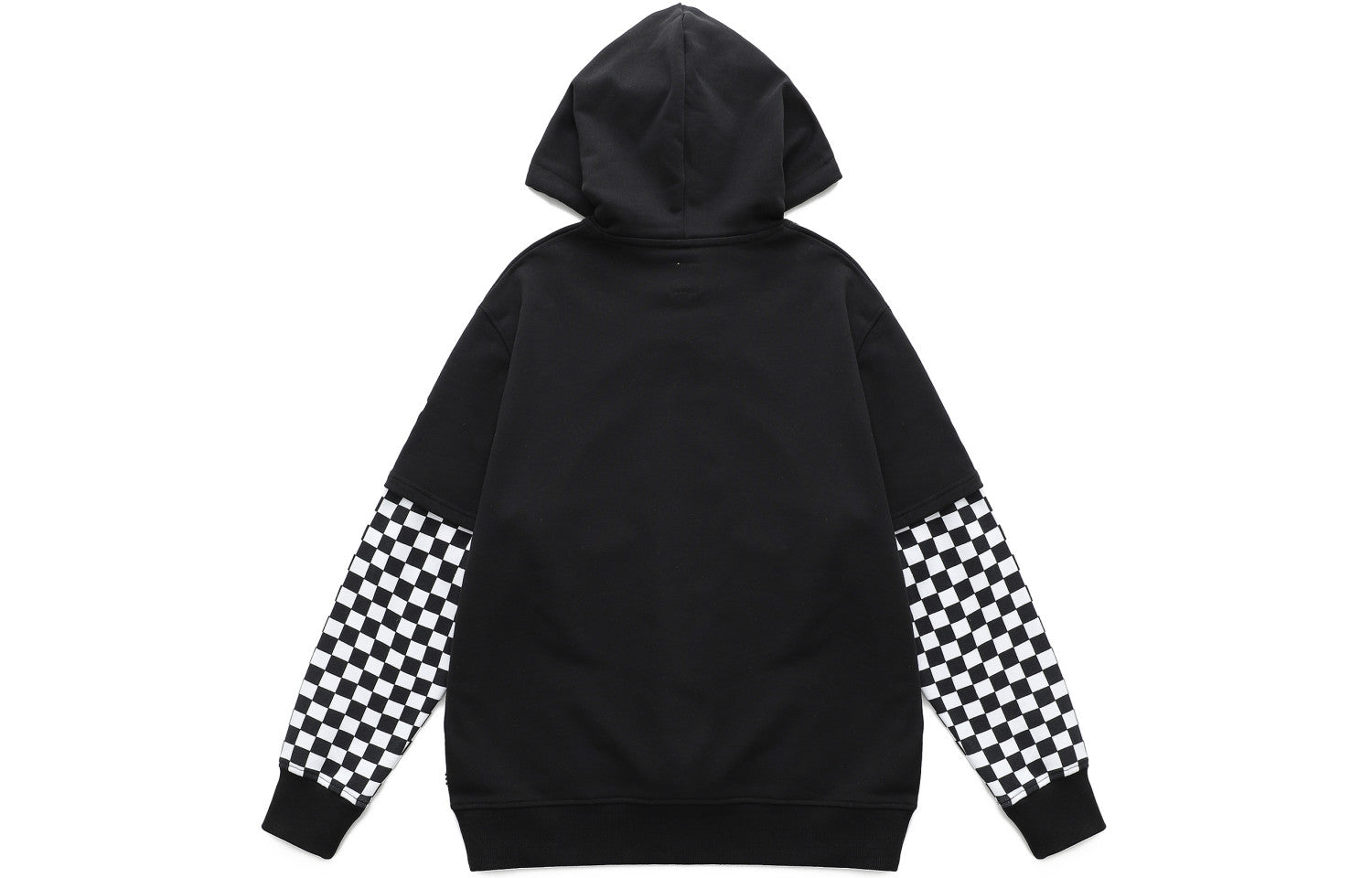 Vans Colorblock Checkerboard Hoodie 'Black' VN0A7Q13BLK