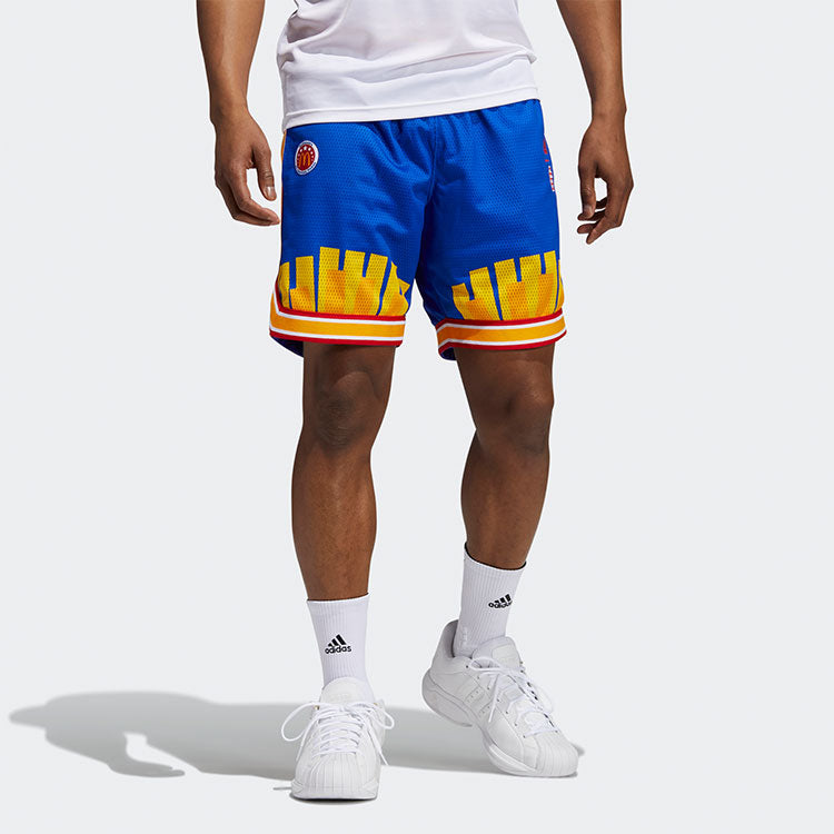 adidas Ee Mcd M Rr Sht Printing Basketball Sports Ventilate Short Pant Male Blue H16550