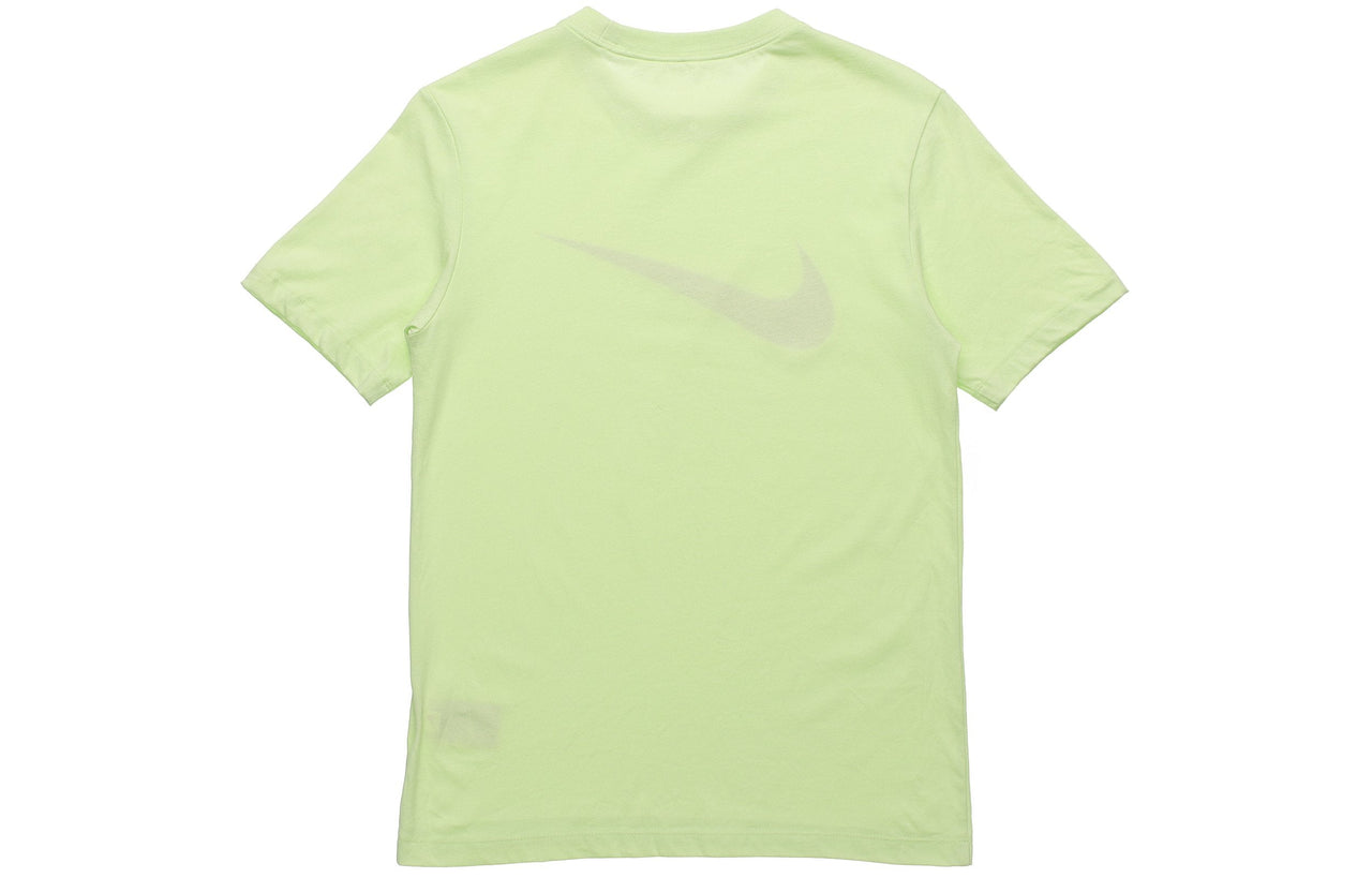 Nike Sportswear Swoosh Casual Sports Round Neck Short Sleeve Green Yellow Greenyellow DC5095-383