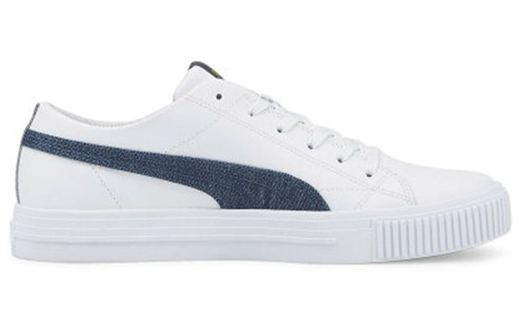 PUMA Ever Fs Denim Casual Skateboarding Shoes Unisex White Blue 387279-01