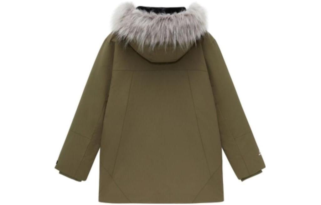 New Balance Warm Parka Jacket Asia Sizing 'Olive Green White' AMJ24373-DMO