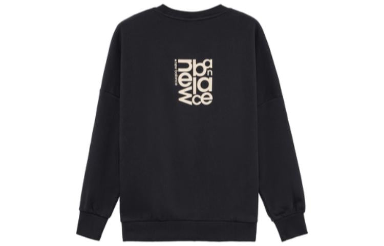 New Balance Sport Logo Print Sweatshirt Asia Sizing 'Black' AMT23349-BK