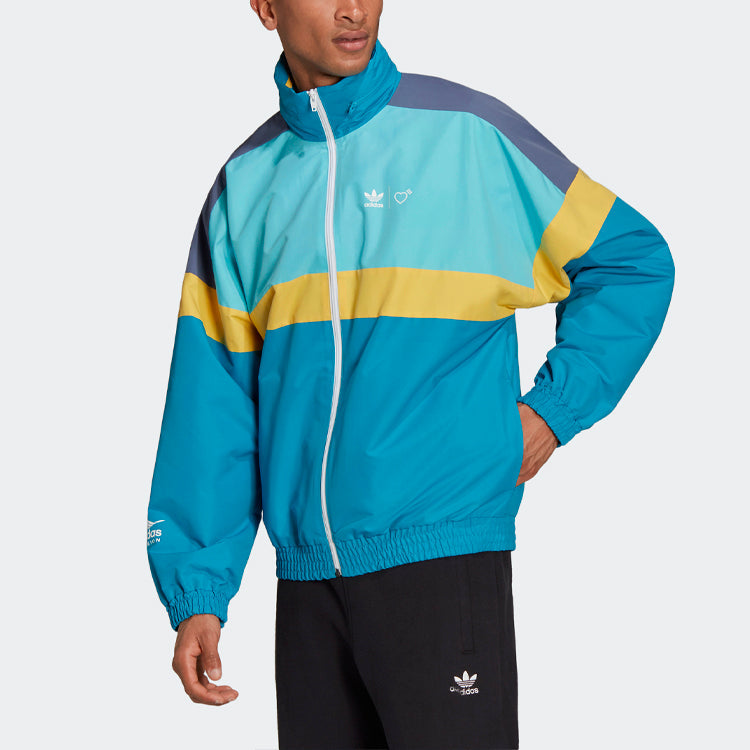 adidas x Human Made Windbreaker Jacket 'Aqua' HA9997