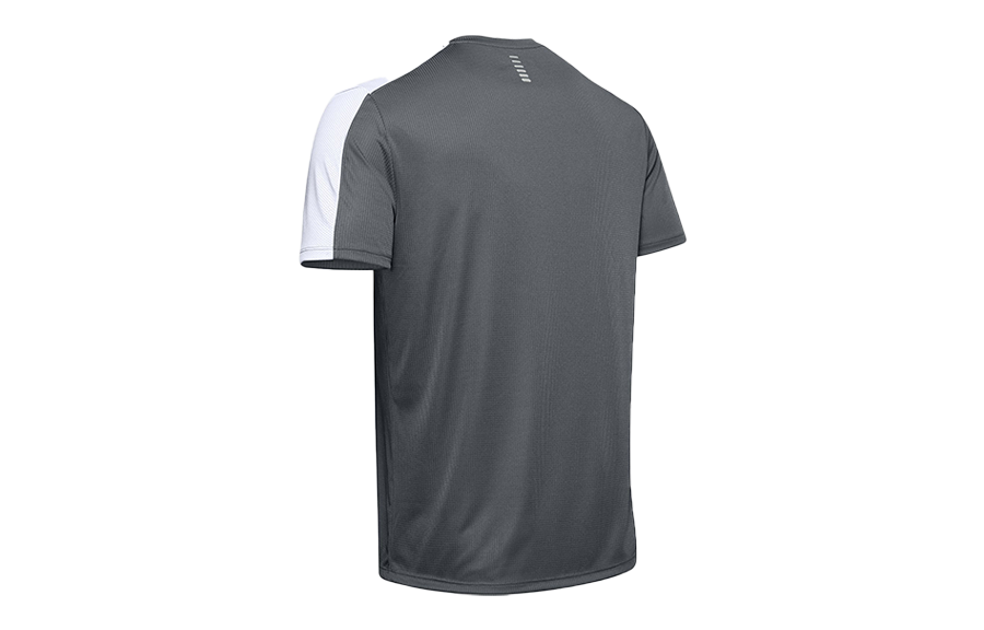 Men's Under Armour Speed Stride Running Sports Short Sleeve Gray 1326564-012