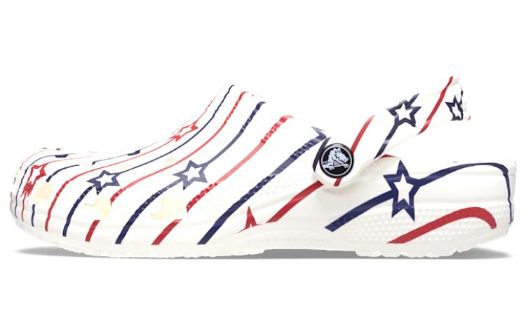 Crocs Classic Stars and Stripe Clog 'White Multi' 208877-94S