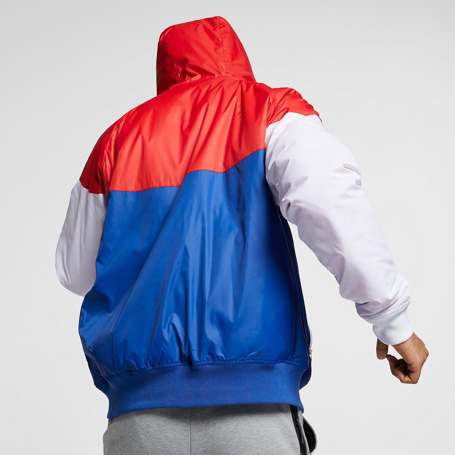 Nike Fleece-Lined Windbreaker Toddler Jacket 'Red Blue White' AR2189-657