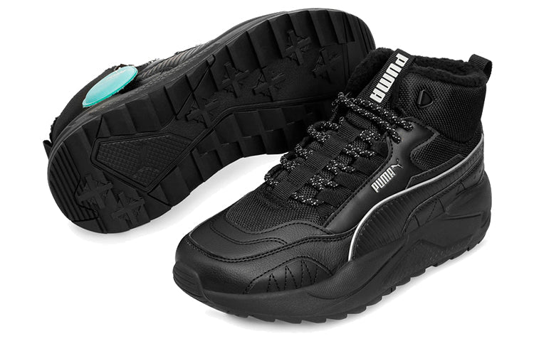 PUMA X-ray 2 Square Mid Reflective Black Mid Running Shoes 375025-01