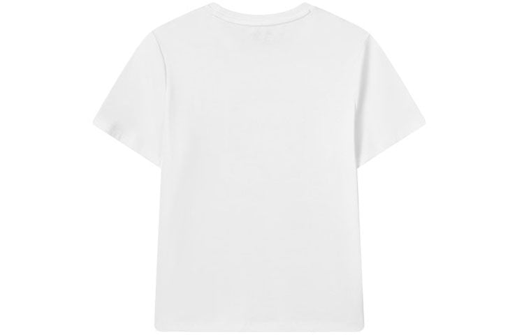 (WMNS) FILA Pure Cotton Round Neck Sports Short Sleeve White F11W128101F-WT