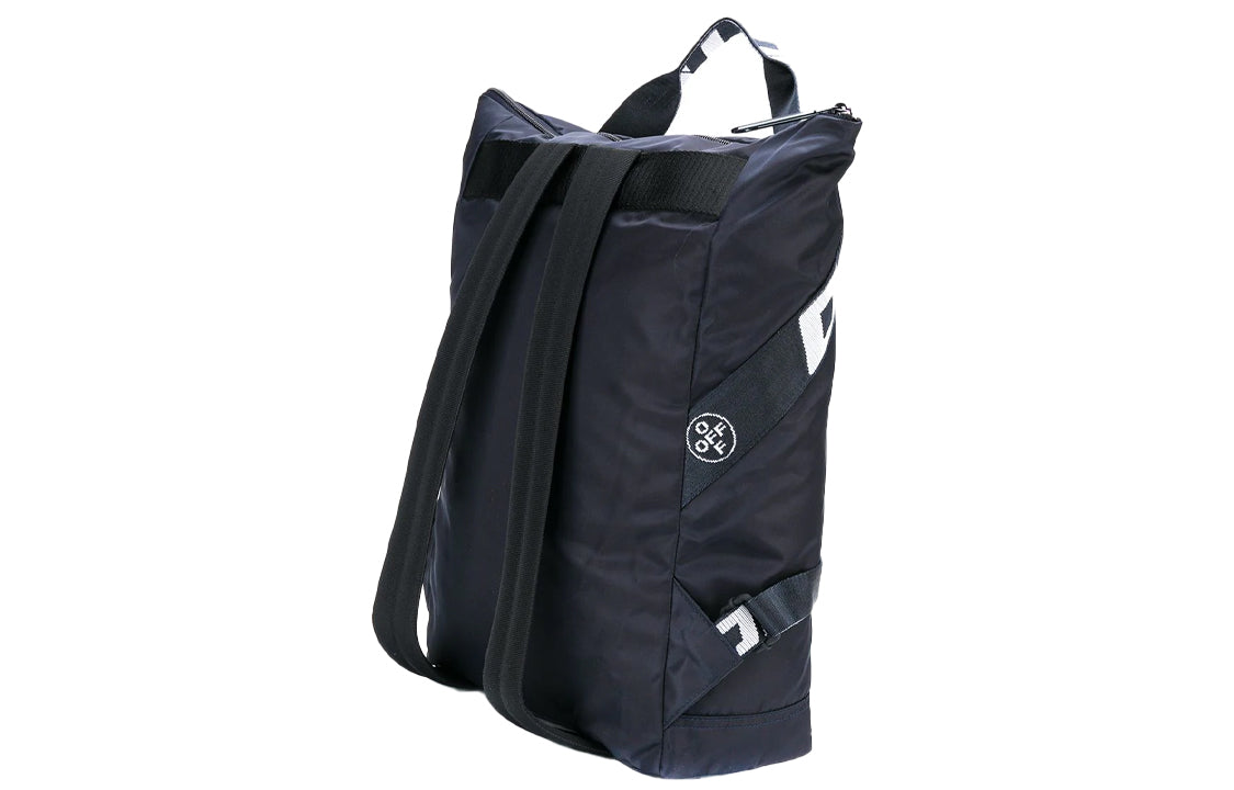 Off-White 20 logo Backpack schoolbag Blue OMNB030E20FAB0014500