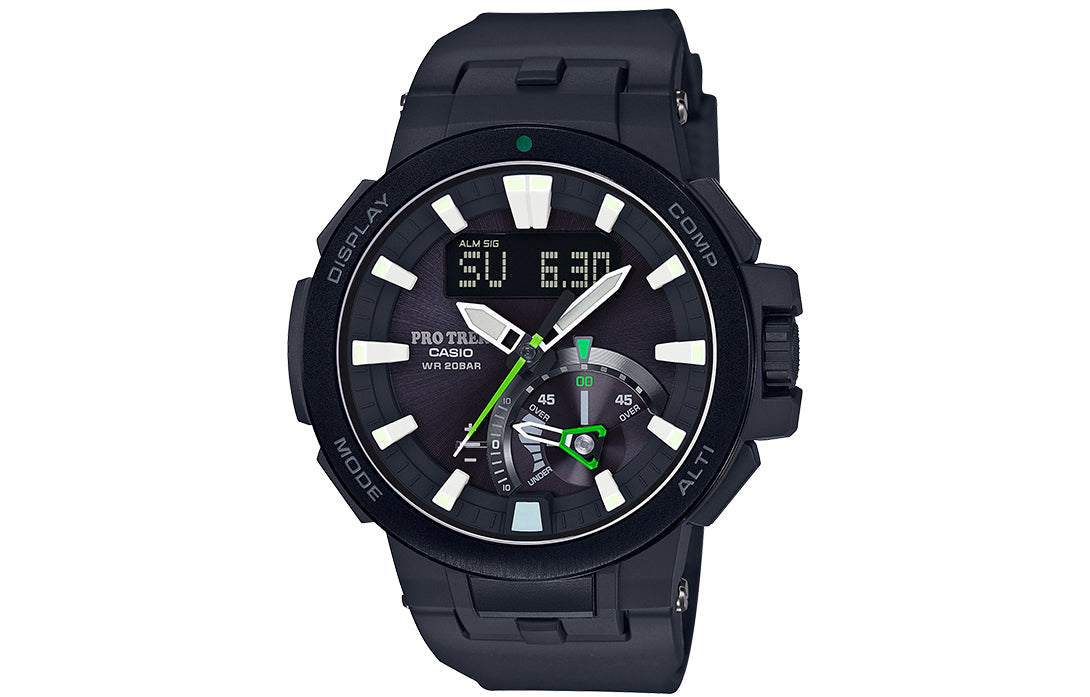 Men's CASIO CASIOG Shock Green Series PRW-7000-1A Solar Energy Solar Powered Mens Black PRW-7000-1APR