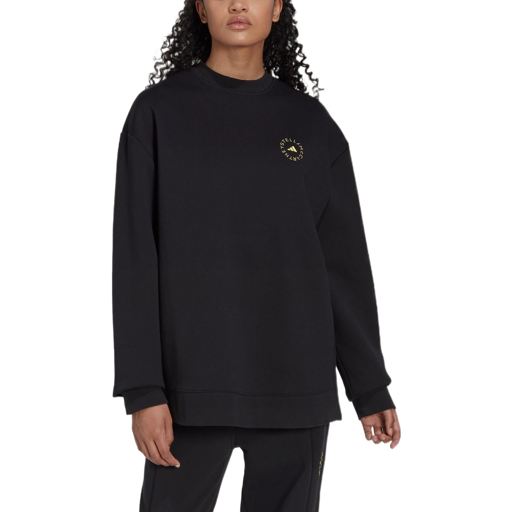 (WMNS) adidas By Stella McCartney Sportswear Sweatshirt 'Black' HI6060