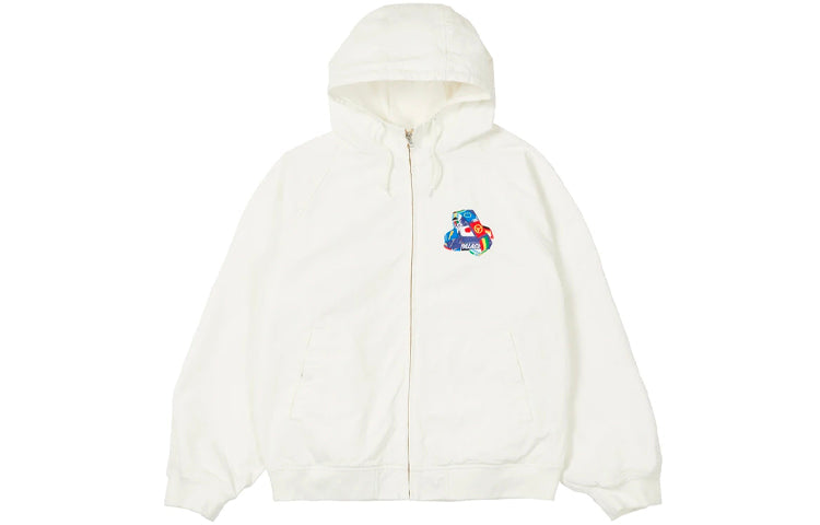 PALACE Triflag Hooded Jacket Triangle Pattern Unisex White P20JK109