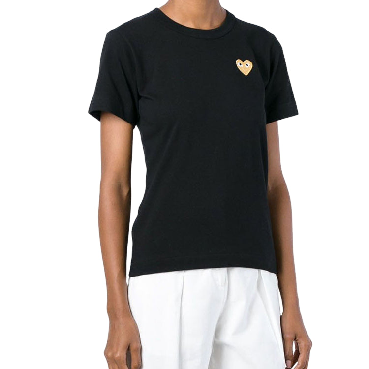 (WMNS) COMME des GARCONS PLAY FW25 T-Shirt 'Black' AZ-T215-051-1