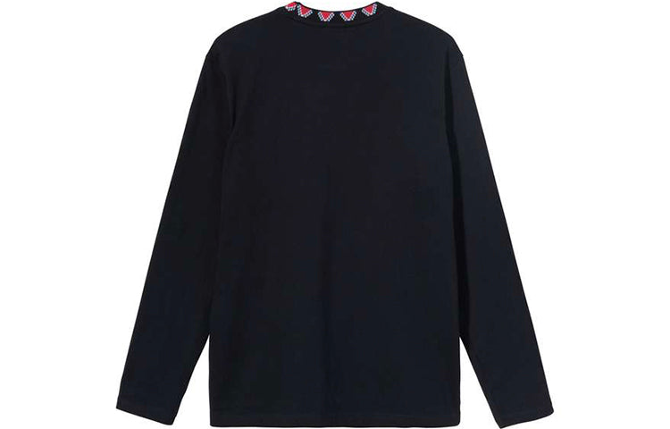 Stussy Alphabet Embroidered Contrasting Colors Long Sleeves Unisex Black STUSSY-SS21-31