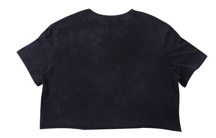 (WMNS) Nike Sportswear Wash Futurura Logo Printing Short Sleeve Black CT8930-010