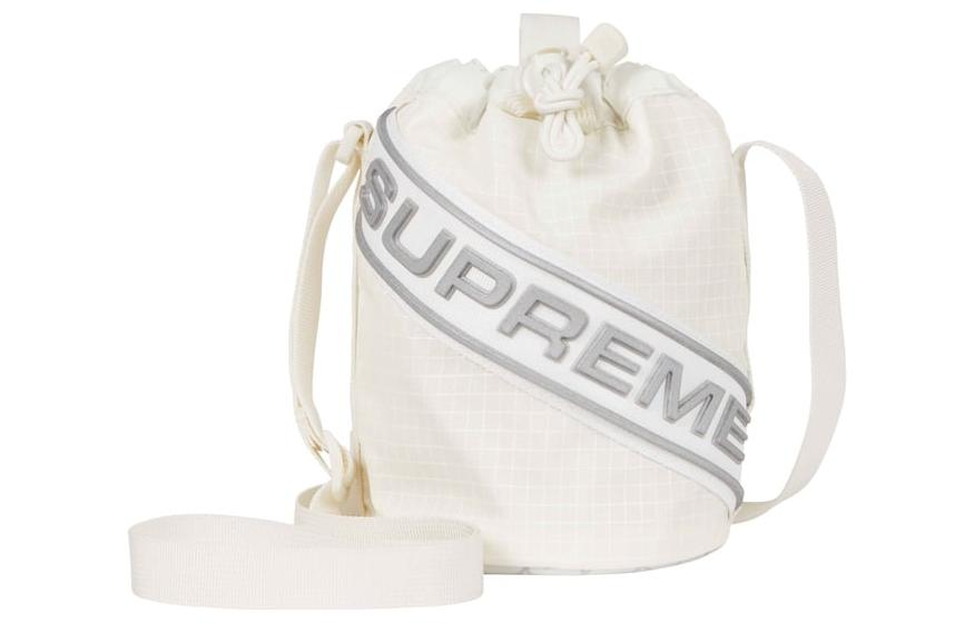 Supreme FW23 Small Cinch Pouch 'White' SUP-FW23-0821