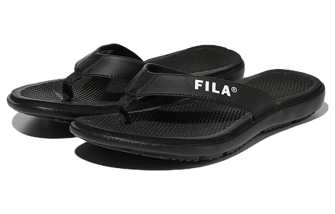 FILA Slick Song 2022 Casual Sports Slippers Unisex Black Version 1SM01922E_001