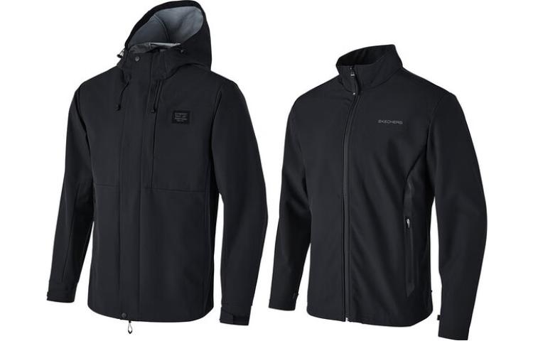 Skechers Woven Sports 3-In-1 Jacket 'Black' P124M004-0018