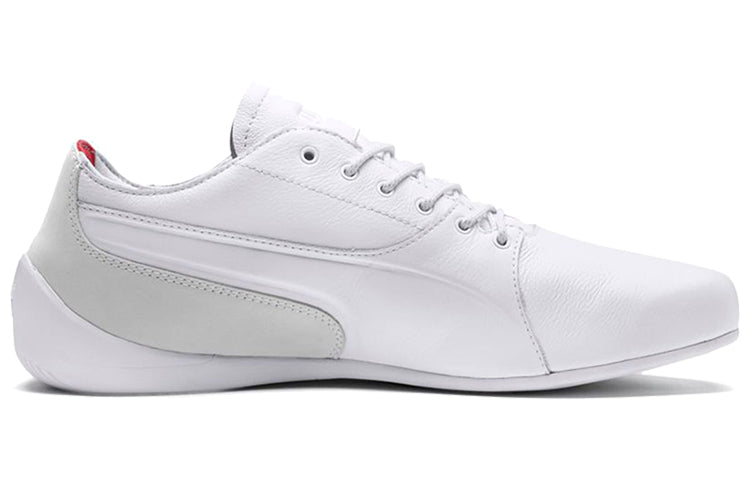 PUMA Ferrari Drift Cat 7 Lifestyle Low Top Running Shoes White/Grey 306096-02
