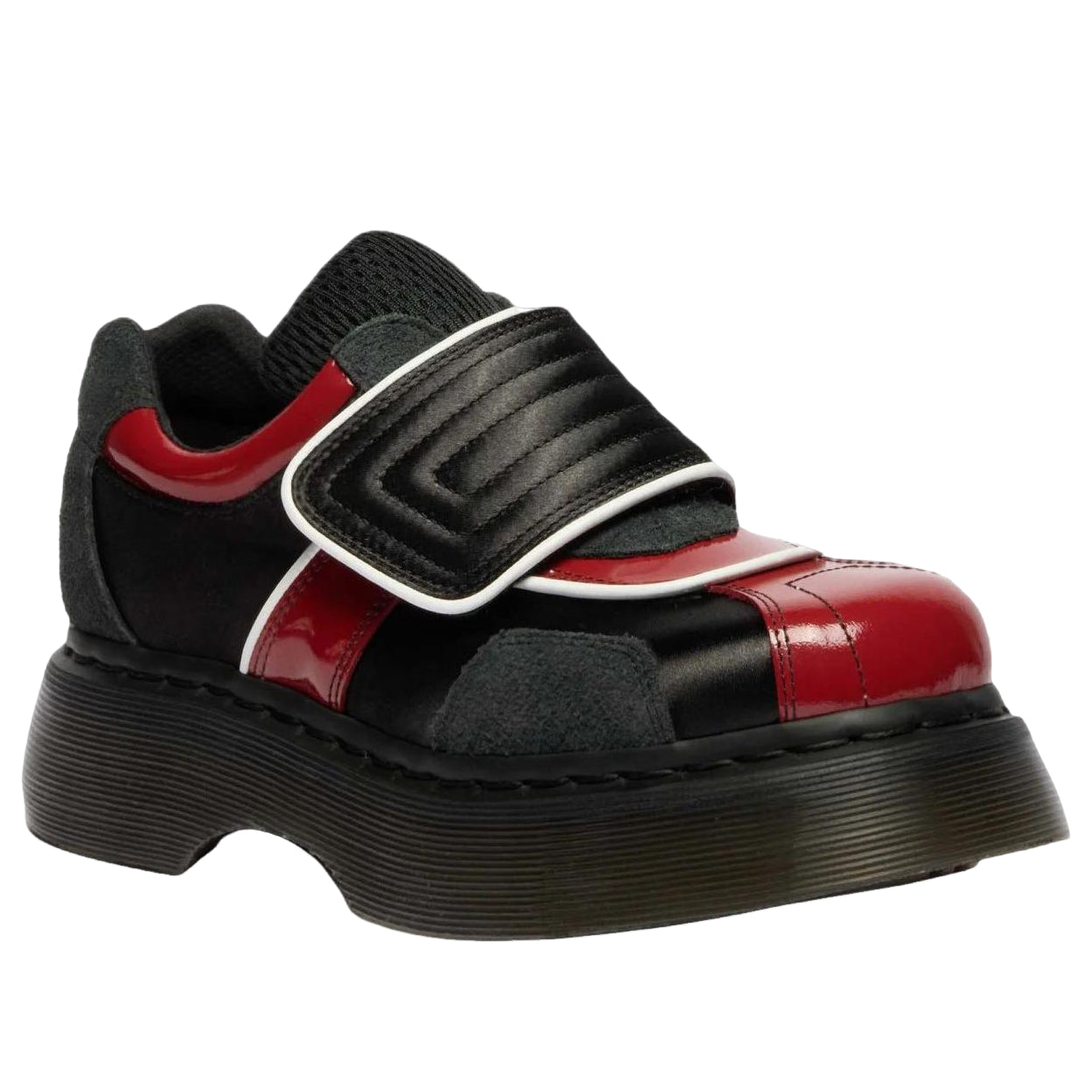 Dr. Martens Women's Buzz Strap 'Black Scarlet Red' 42619001