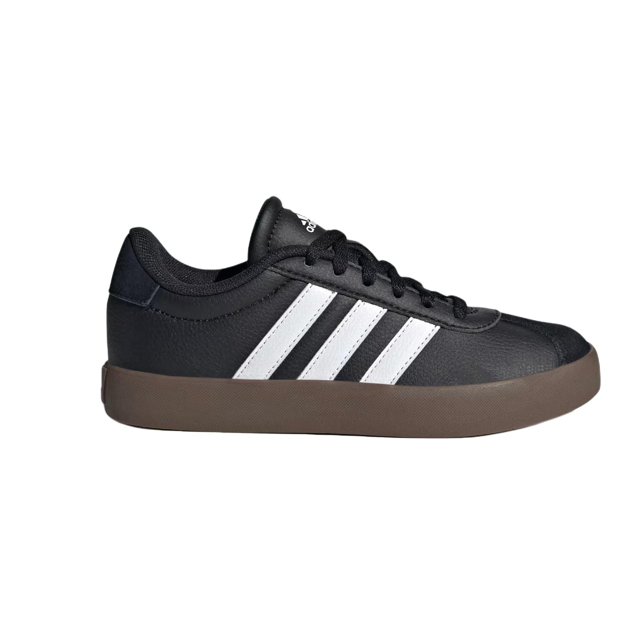 (GS) adidas VL Court 3.0 'Black White Gum' IE3630
