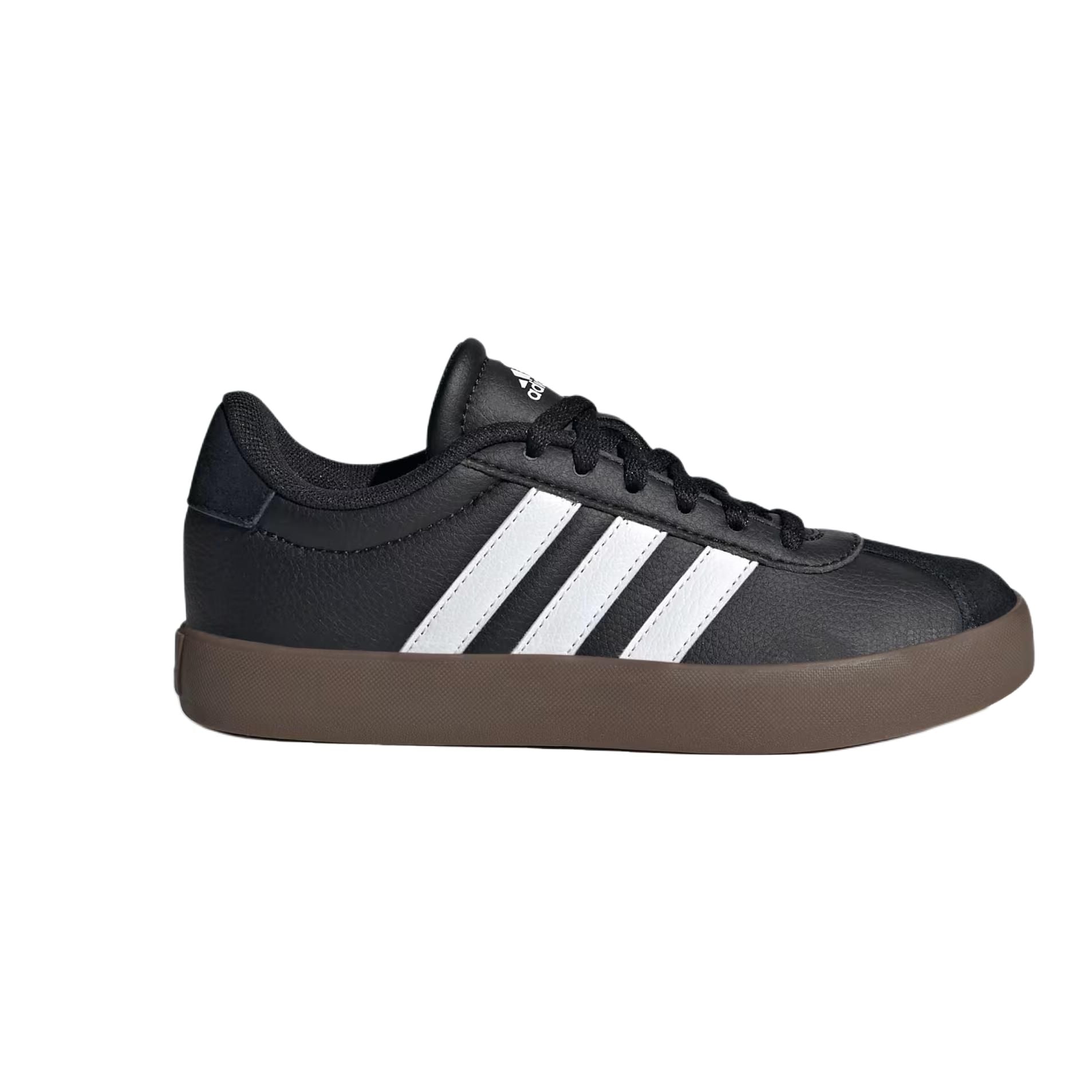 (GS) adidas VL Court 3.0 'Black White Gum' IE3630