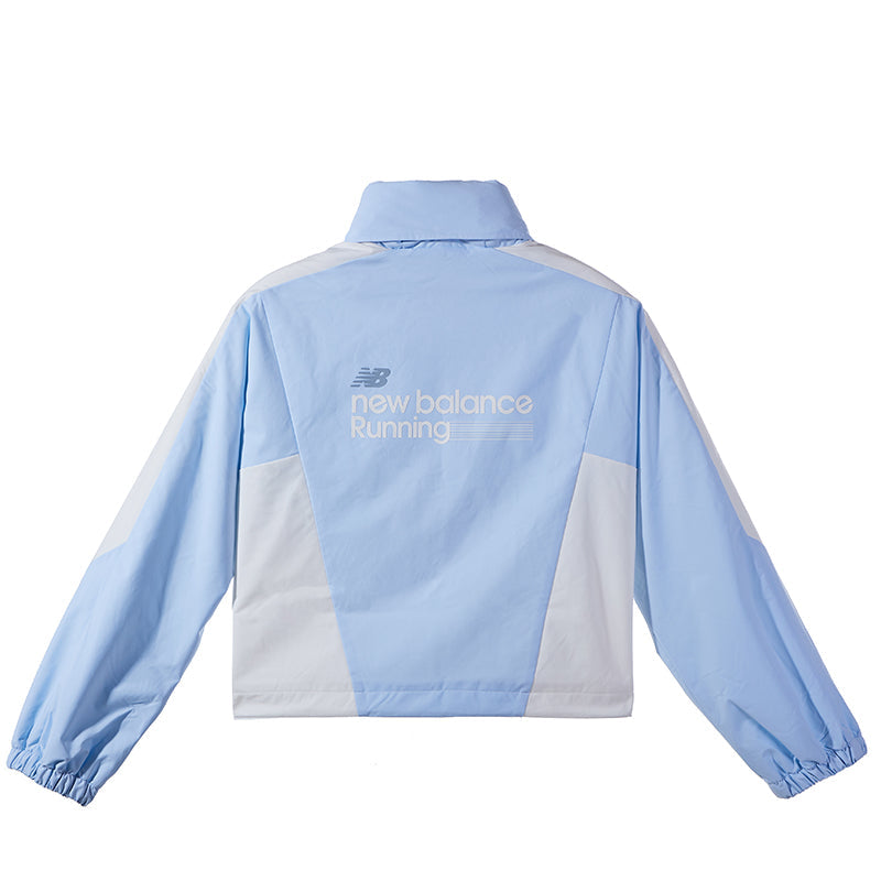 (WMNS) New Balance Running Club Nylon Jacket Asia Sizing 'Blue' NAE12412-LBL