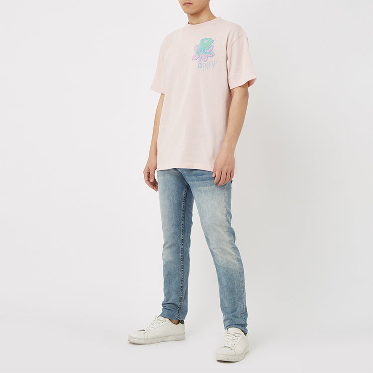 [Karry Wang] DIOR Tight-Spun Cotton Rose Embroidered For Men Pink 943J605D0554-489