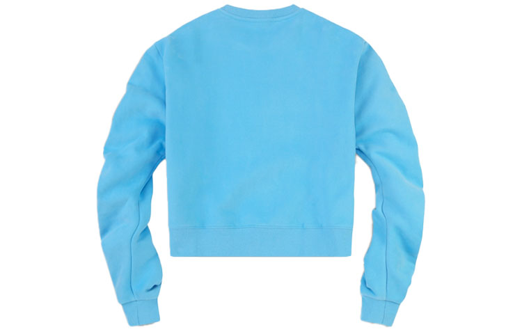 (WMNS) Levi's Solid Color Fleece Lined T-Shirt 'Blue' 17646-0003