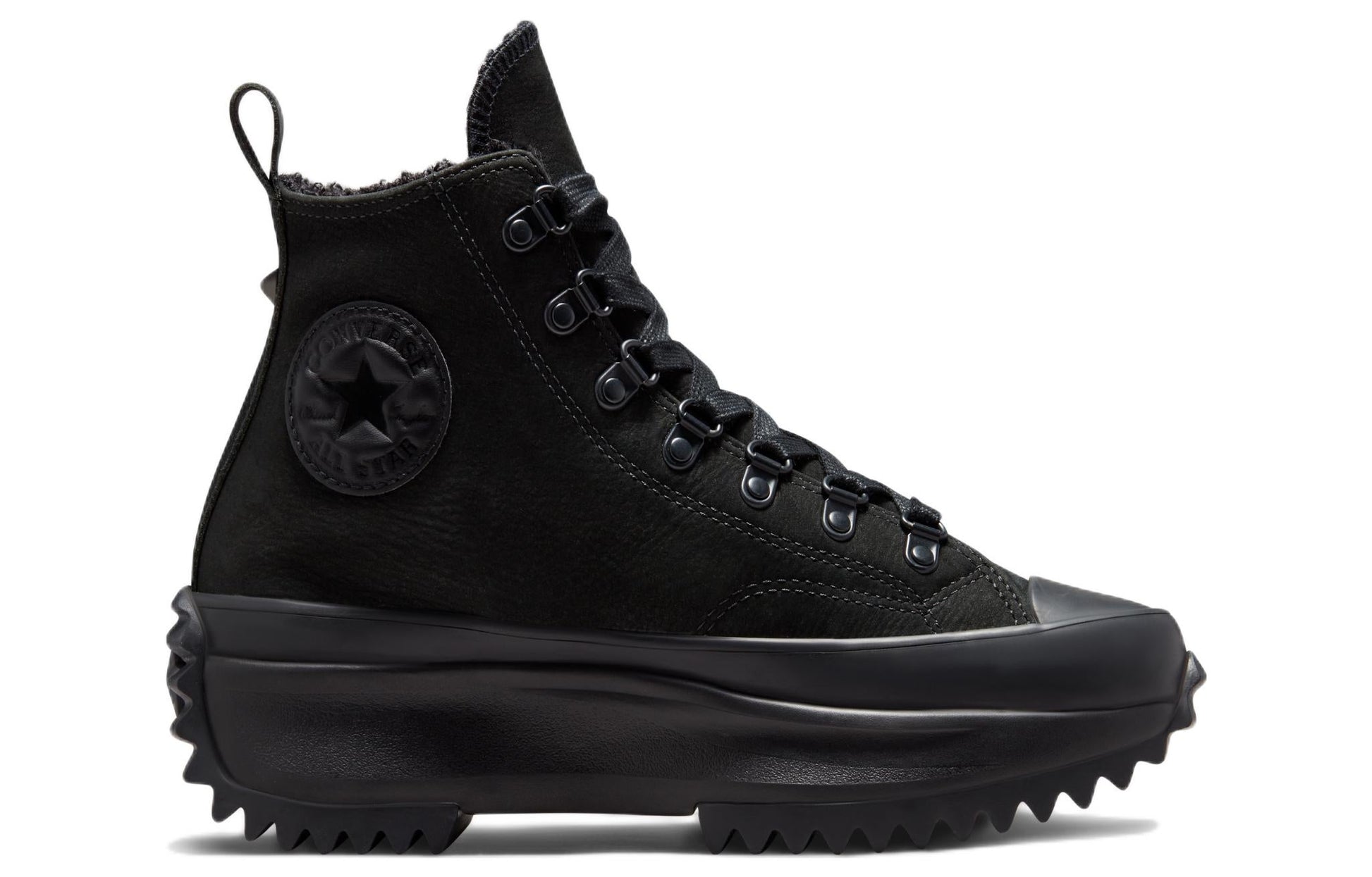 Converse Run Star Hike High 'Triple Black Sherpa' 173096C