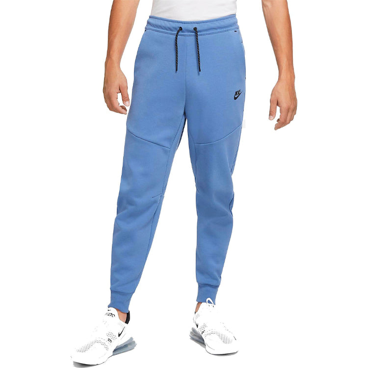 Men's Nike Nsw Tch Flc Jggr Solid Color logo Bundle Feet Sports Pants/Trousers/Joggers Blue CU4495-442