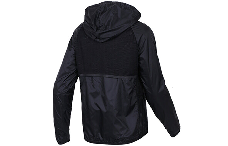 (WMNS) adidas Windbreaker Sport Hoodie Jacket Black CV5708