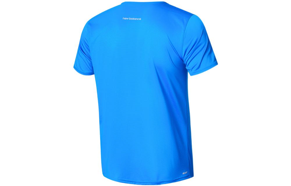 New Balance Essential Logo Short Sleeve T-shirt Asia Sizing 'Blue' AMT03203-SBU