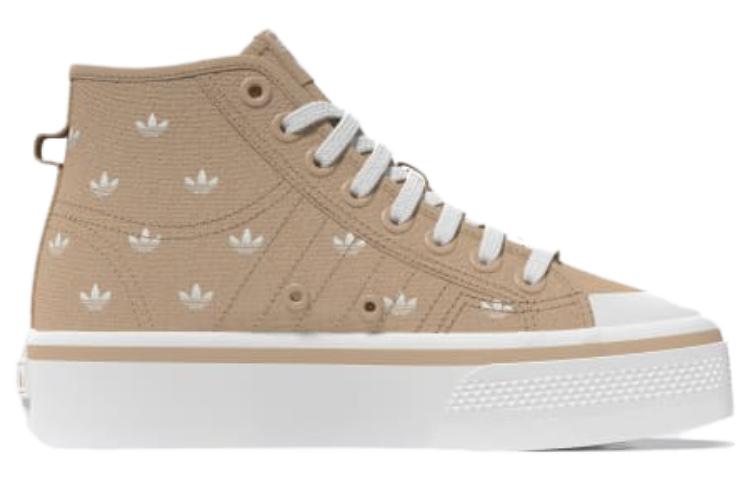 (WMNS) adidas Nizza Platform Mid 'Beige Trefoil Monogram' IG5059