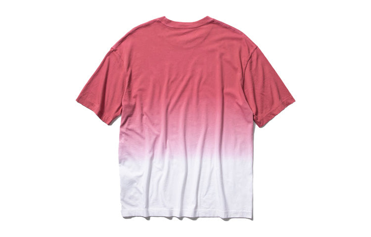 (WMNS) Air Jordan Gradient Alphabet Printing Short Sleeve 'Pink' CU6368-010