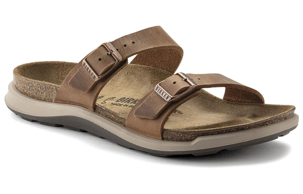 (WMNS) Birkenstock Sierra Waxy Leather Narrow Fit Sandals 'Ginger Brown' 1022272