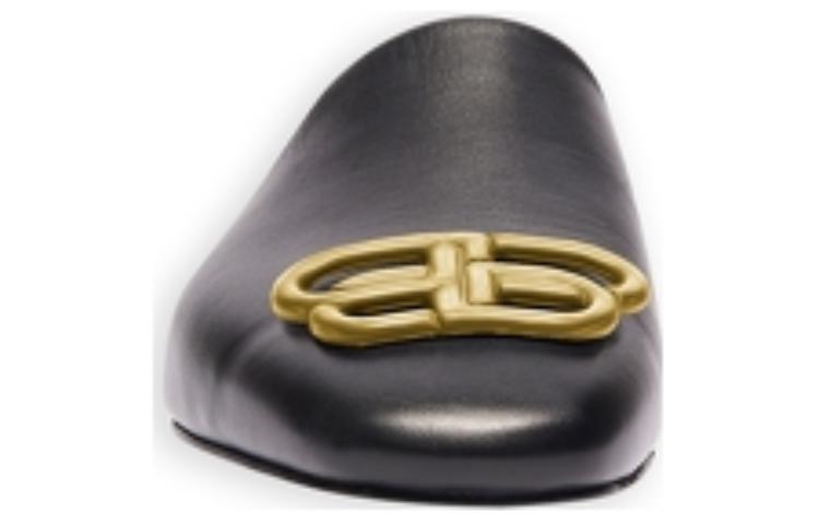 (WMNS) Balenciaga Sandals 'Black and Medal Logo' 590935WA72C1000