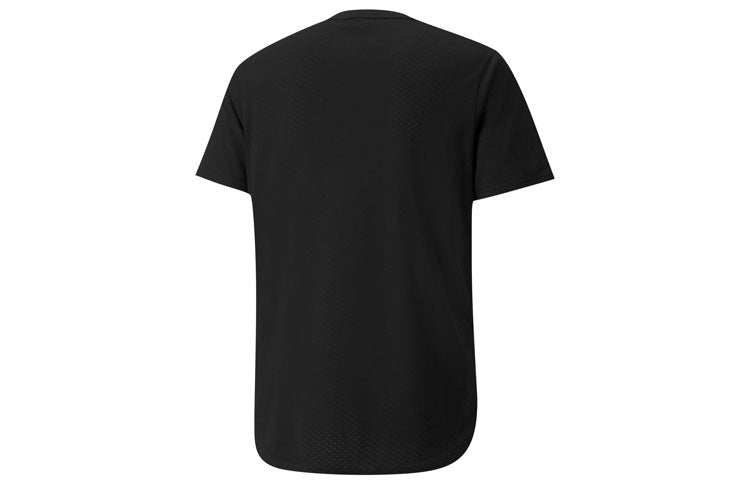 PUMA Logo PrintTraining Crewneck Short Sleeve Black 520899-01