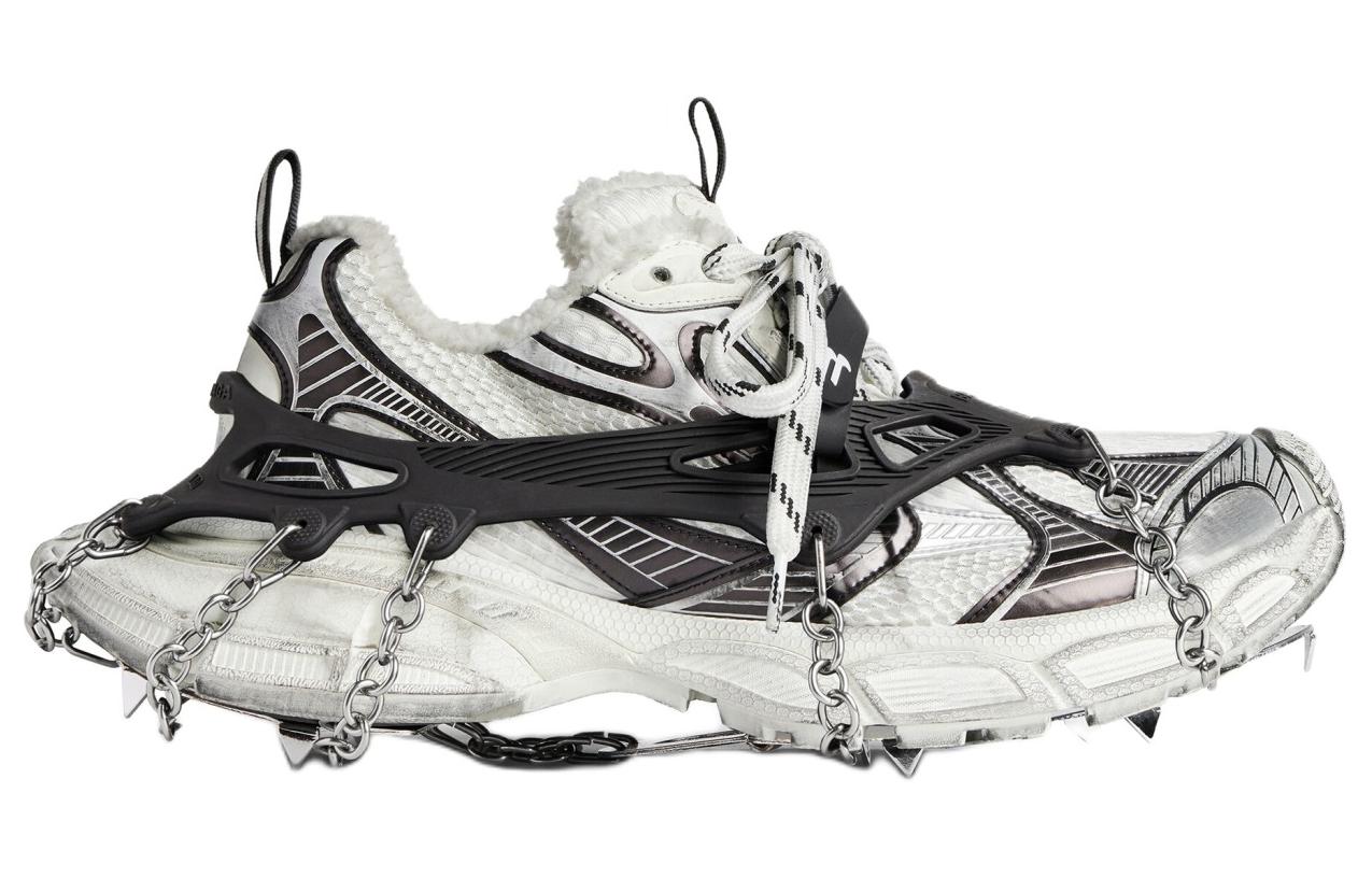 (WMNS) Balenciaga 3XL Ski Sneakers 'White Black Mesh' 766033W3XR39710