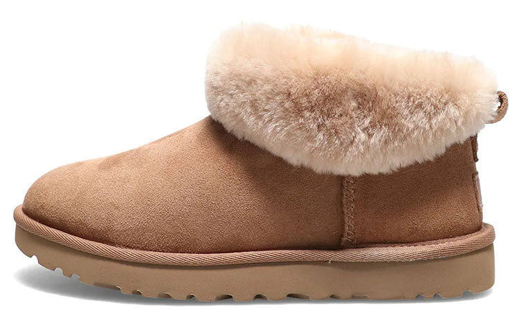 (WMNS) UGG Classic Ultra Mini Fluff 'Chestnut' 1122390-CHE