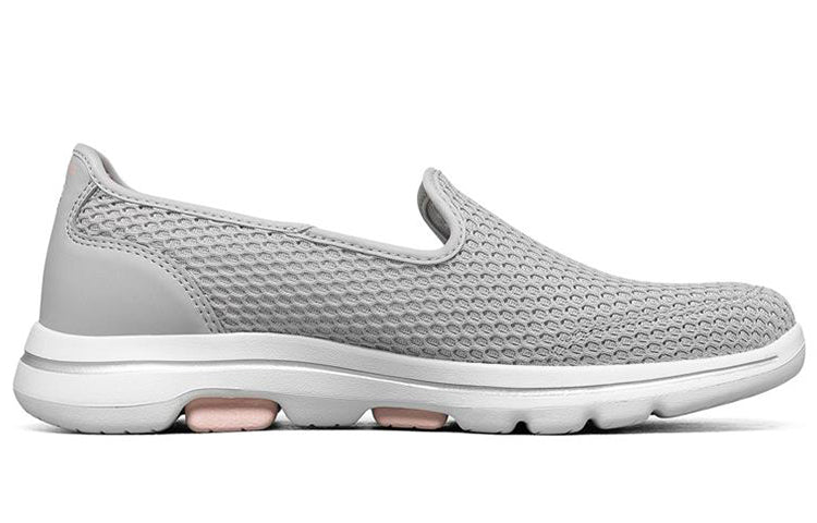 (WMNS) Skechers Go Walk 5 'Gray Pink' 896021-LGPK
