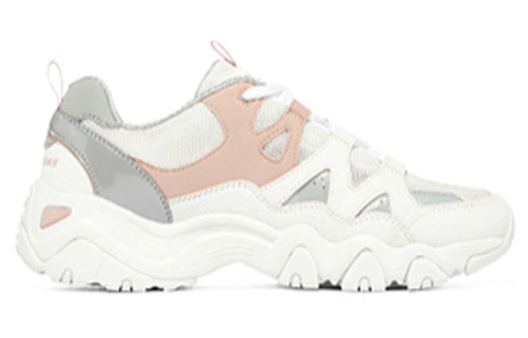 (WMNS) Skechers D'Lites 2.0 'White Pink Gray' 896091-WGPK
