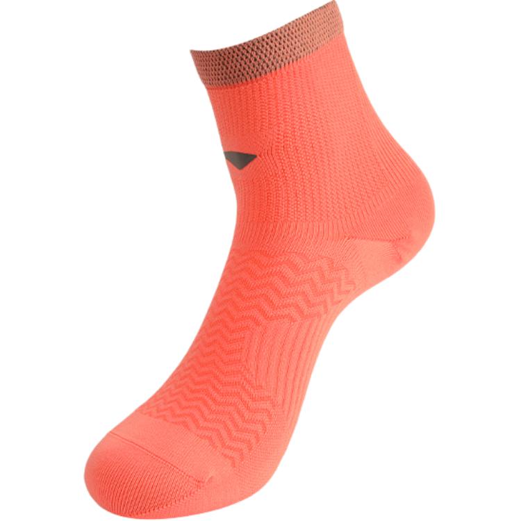 Li-Ning Running Mid Cut Socks 'Neon Orange' AWSS253-7