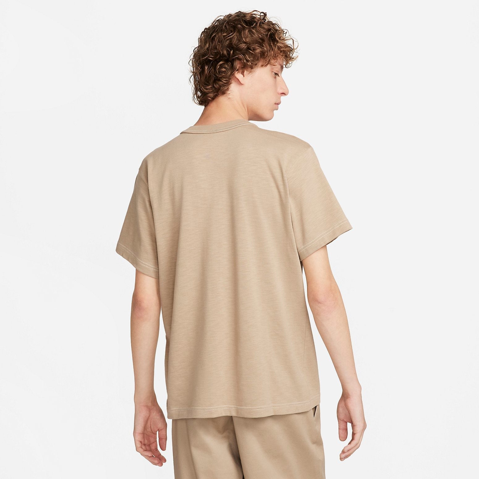 Nike Life Short-Sleeve Knit Top 'Beige' FN2645-247