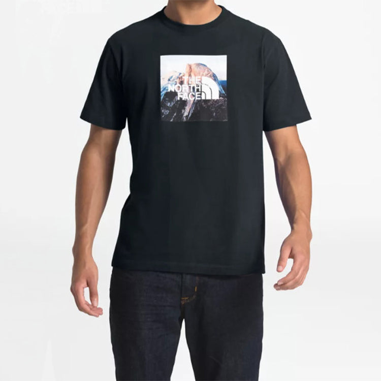 THE NORTH FACE Men's Clean Ascent Tee Box Logo Print Black NF0A3X6UJK3