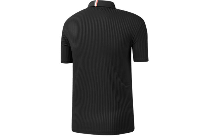 Men's FILA Minimalistic Business Stripe POLO Black Polo Shirt A11M025154F