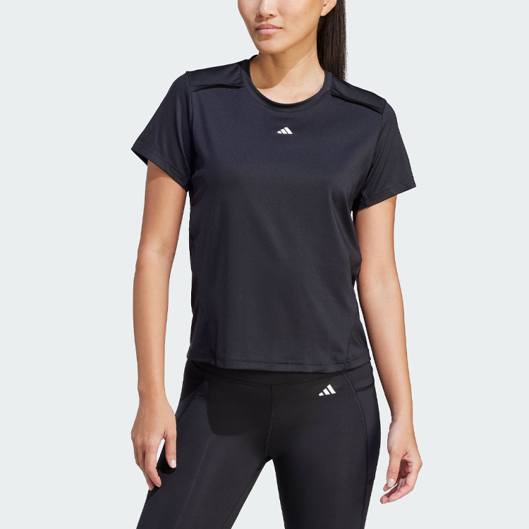 (WMNS) adidas Power Tee 'Black' IN6208